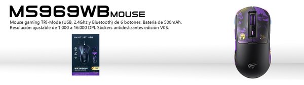 MS969WB MOUSE GAMING BT HAVIT