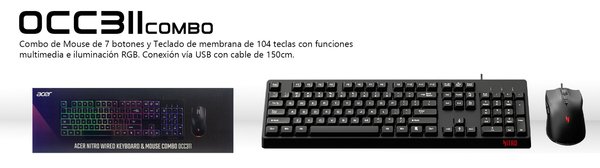 OCC311 COMBO TECLADO Y MOUSE ACER