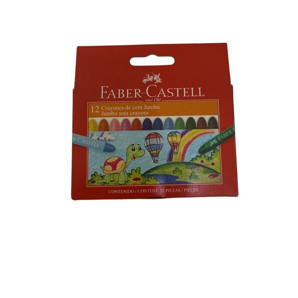CRAYOLA FABER JUMBO DE 12 UNIDADES