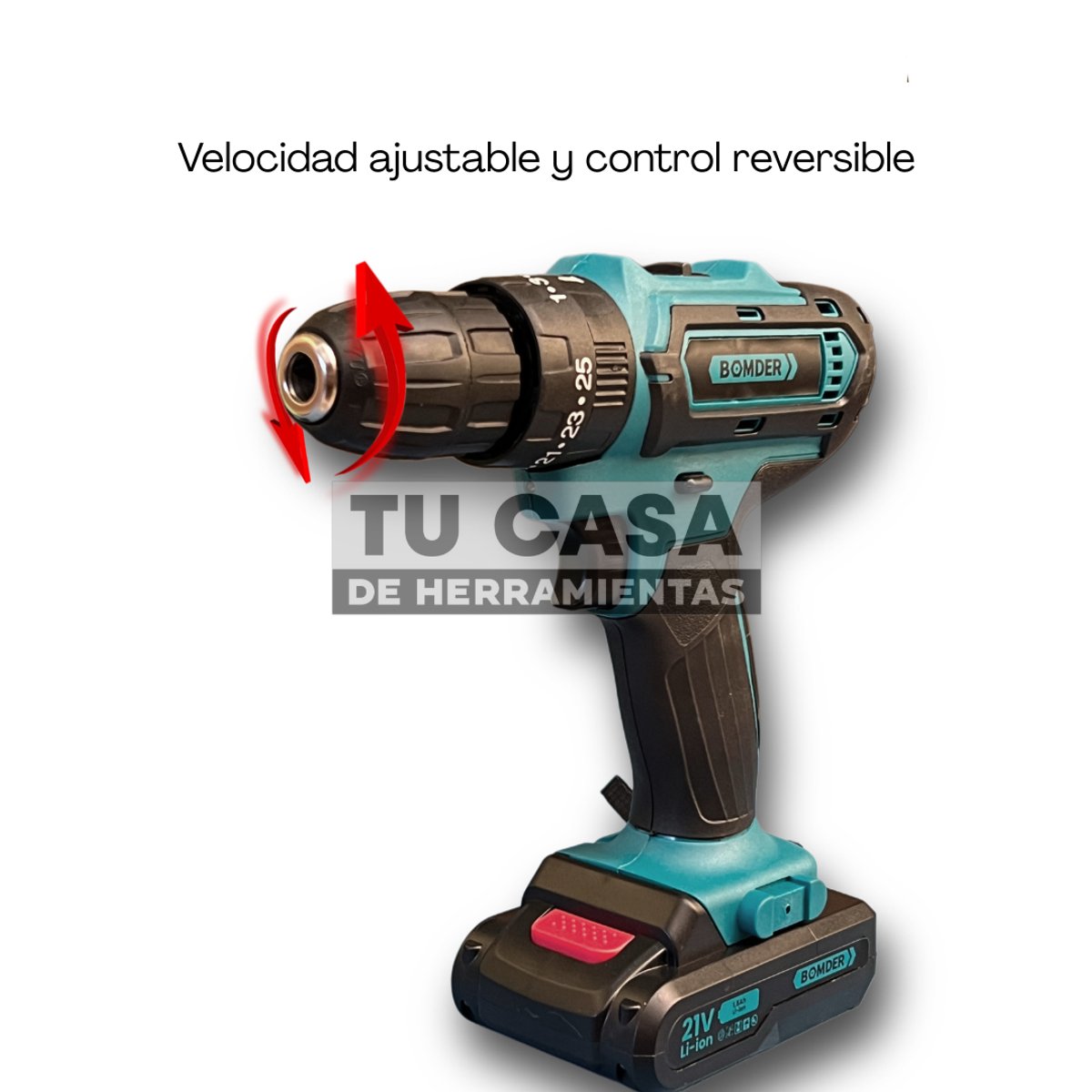 TALADRO BOMDER 21v con carbón 