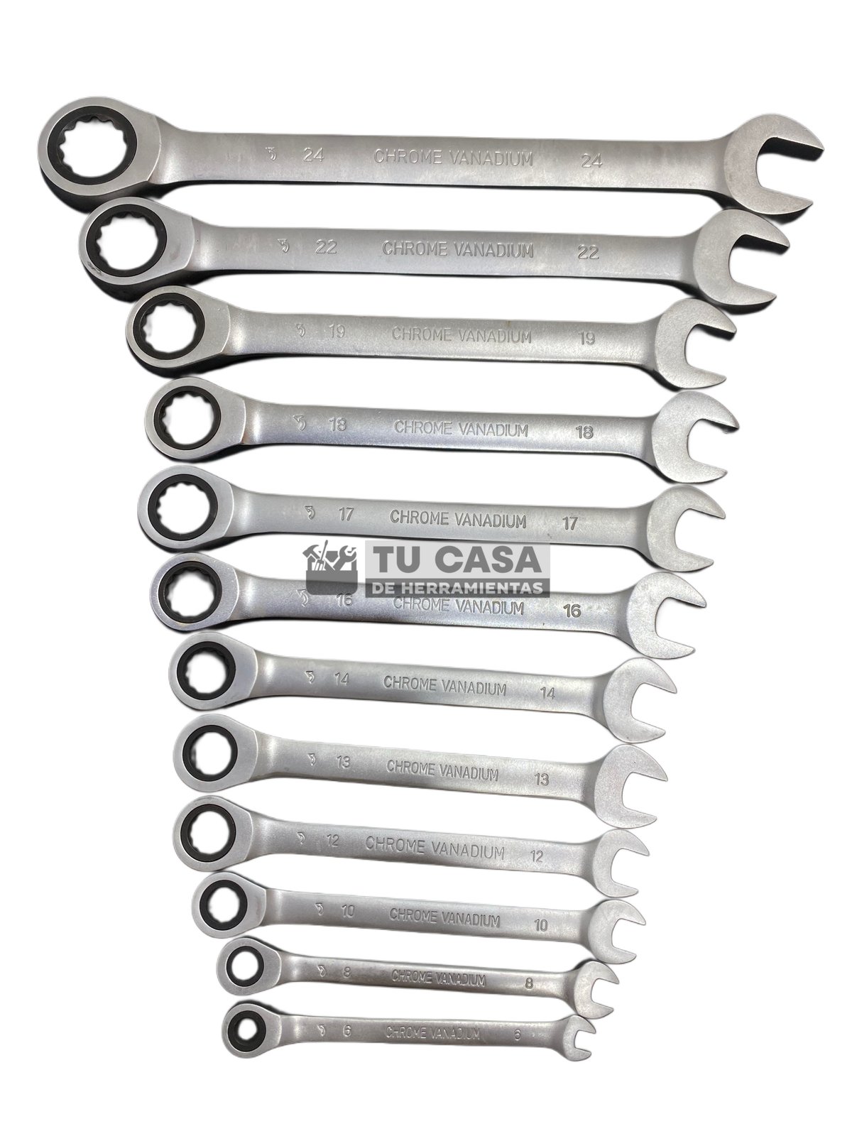 LLAVE COMBINADA 12pcs c/catraca 