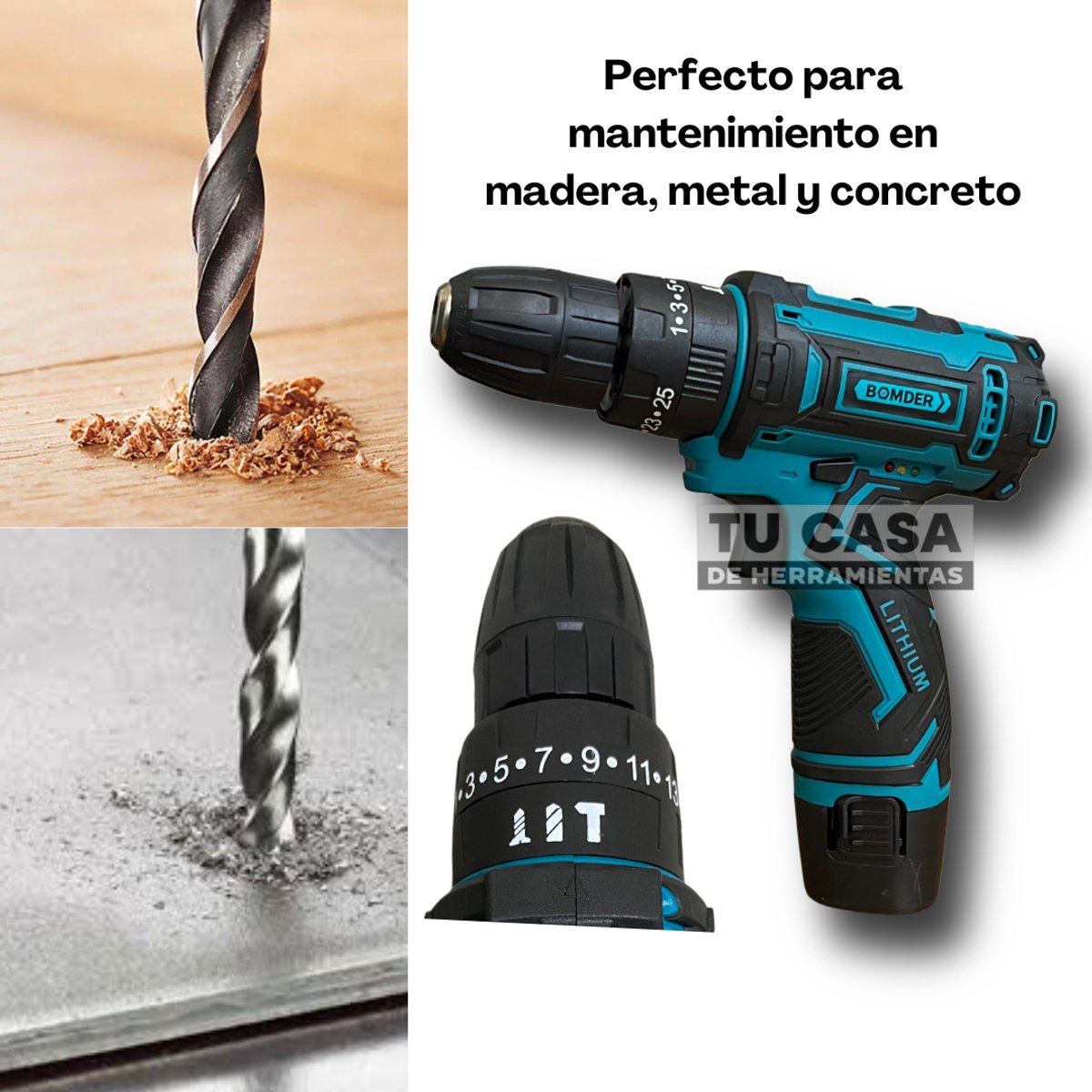 Taladro 12v c/ percutor 