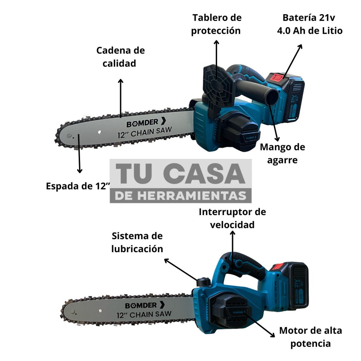 Motosierra a Batería 12” BOMDER