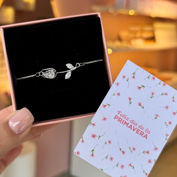 Pulsera Tulipán 🌷 plateado