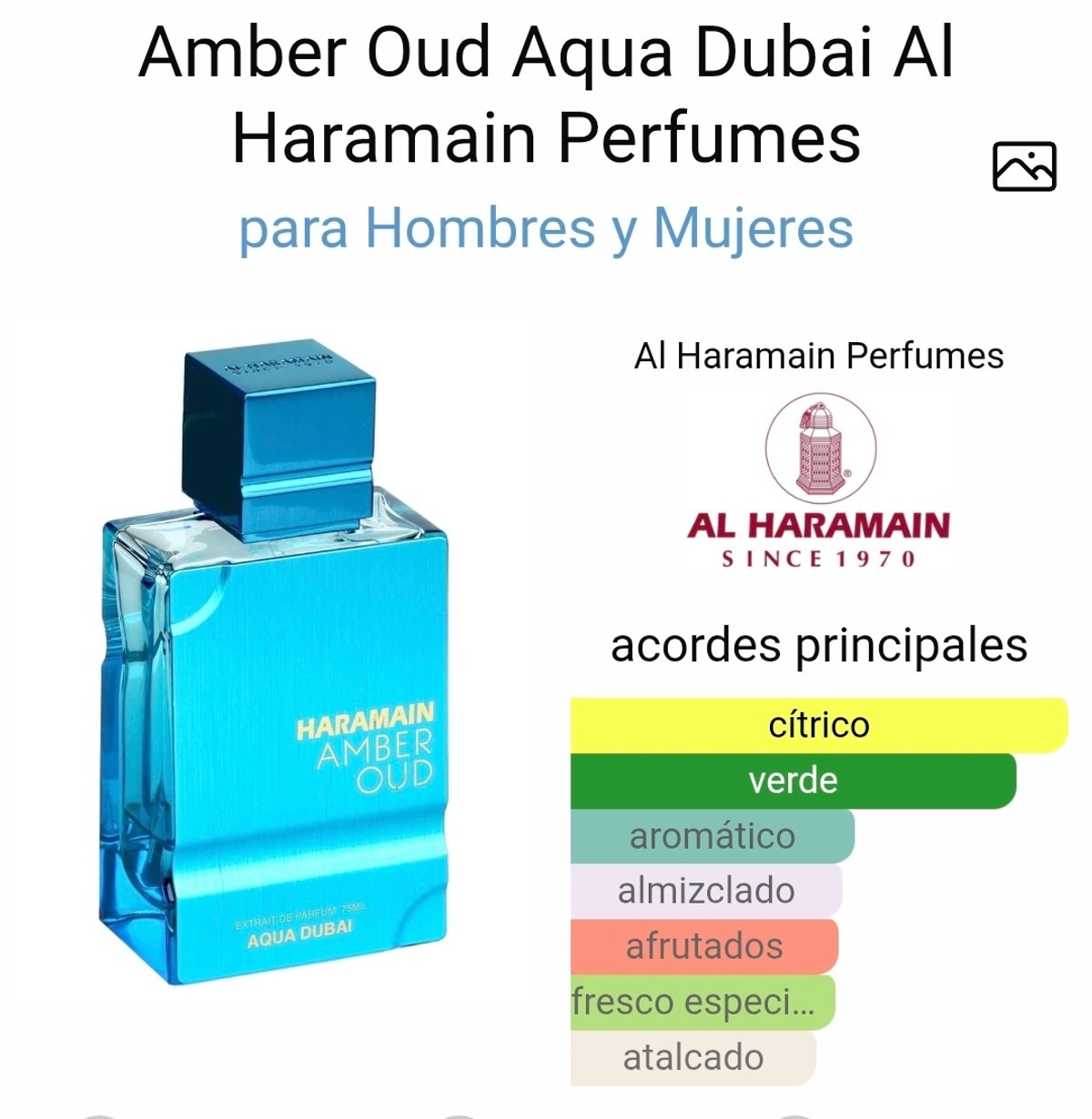 Amber Oud Aqua Dubai Al Haramain