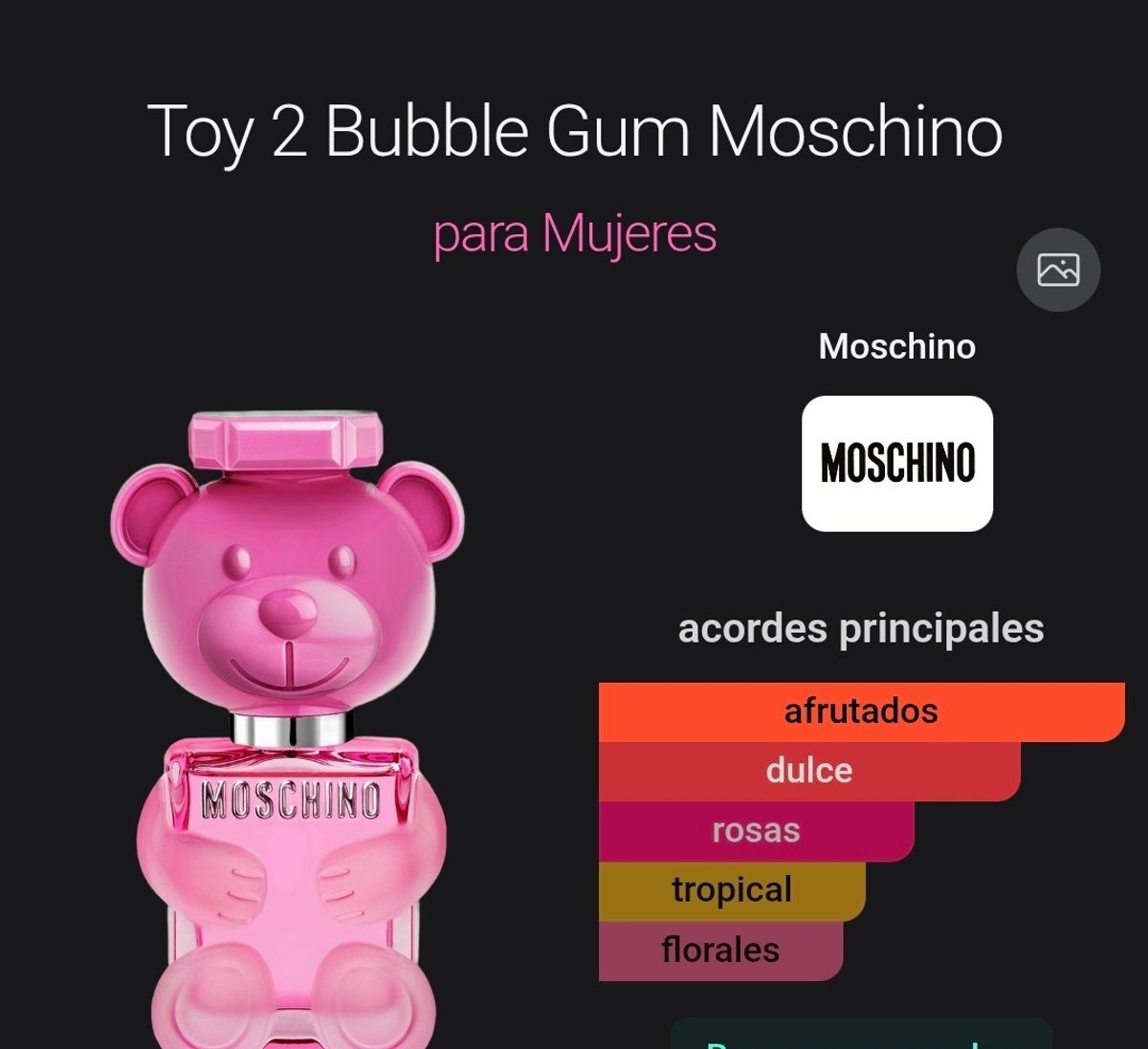 Toy 2 Bubble Gum de Moschino