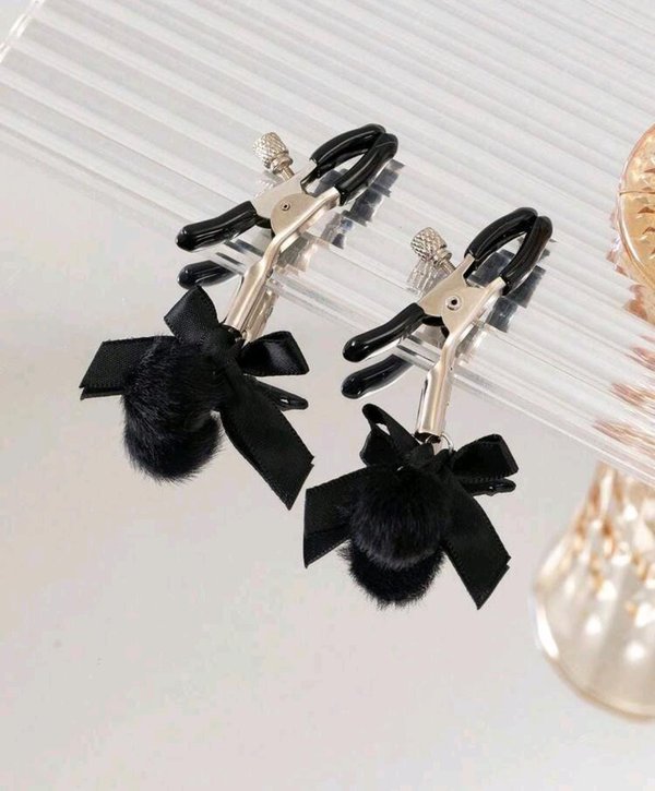 Pinza para pezones con detalles - NEGRO 
