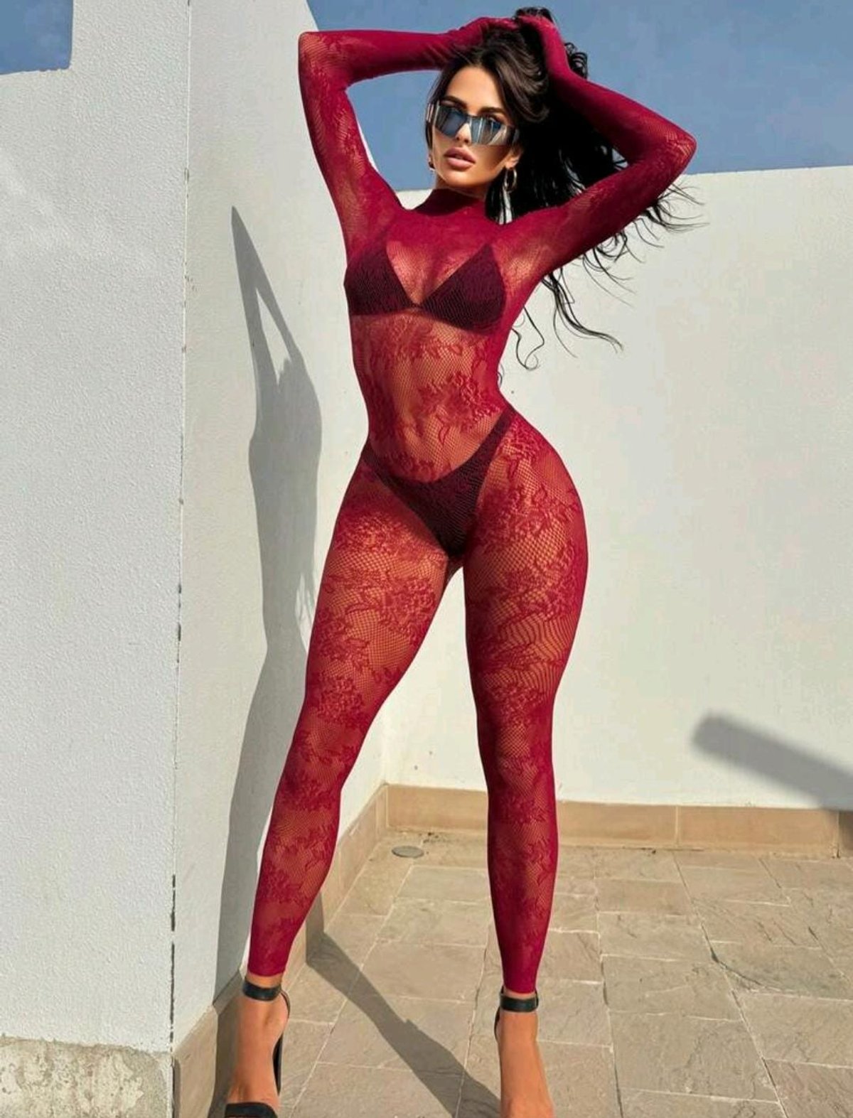 Bodystocking ROJO - Cod 1741 - 2