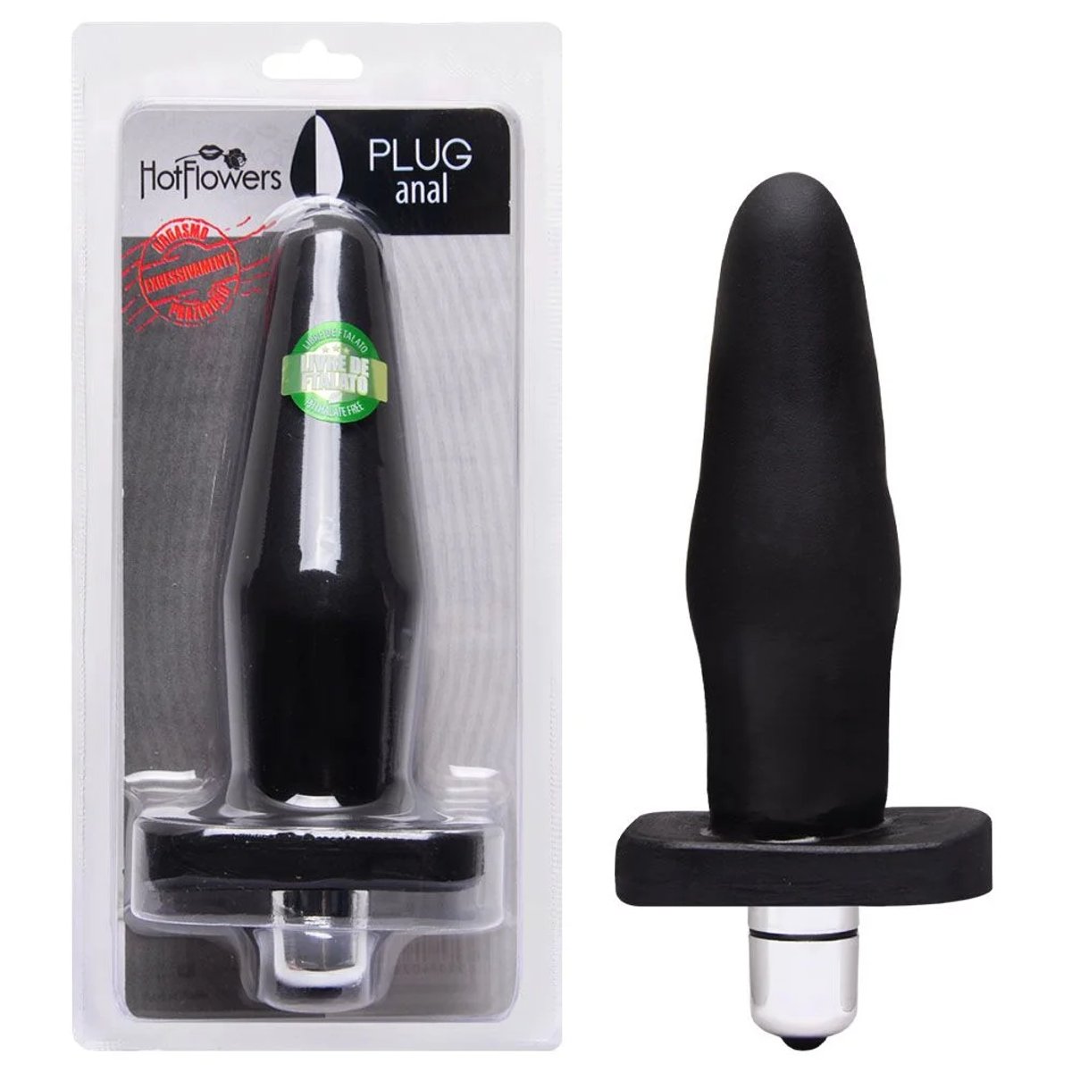 Plug Anal Con Vibración 10.5X3cm Natural