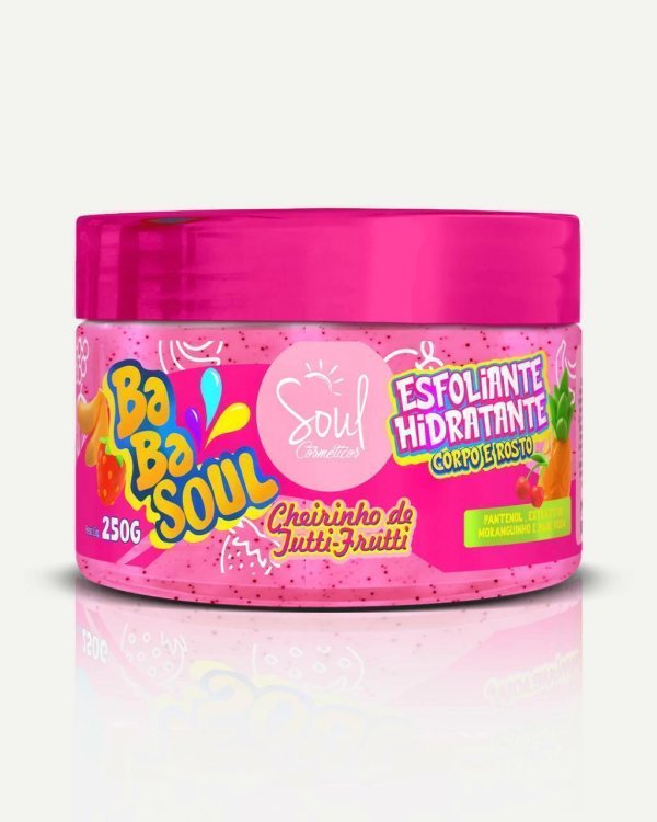 Exfoliante hidratante corporal y facial con aroma a TUTTI FRUTTI- Babasoul Soul
