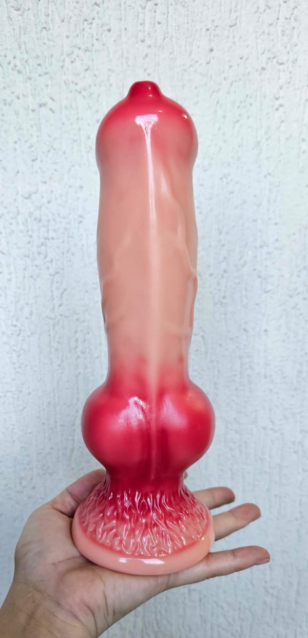 Dildo Dog con ventosa - 24,5 x 7 cm 