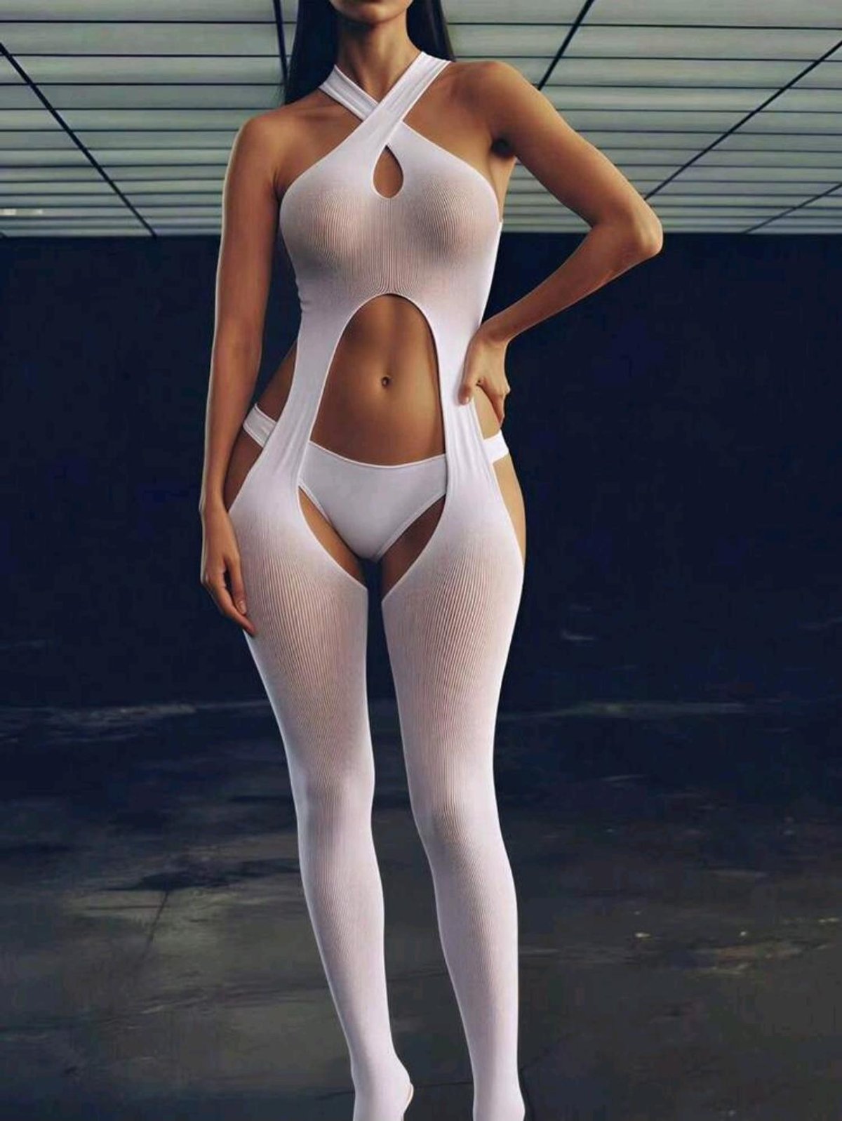 Bodystocking BLANCO - Cod 8851 - 2