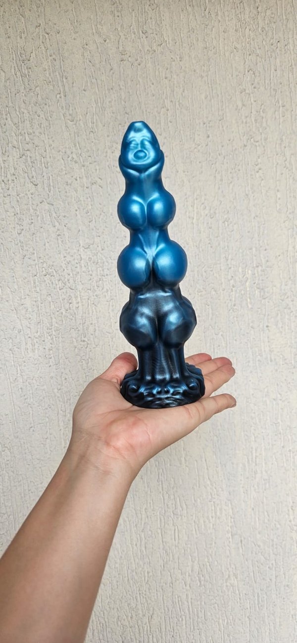 Dildo escalonado con ventosa - 19 x 5 cm 