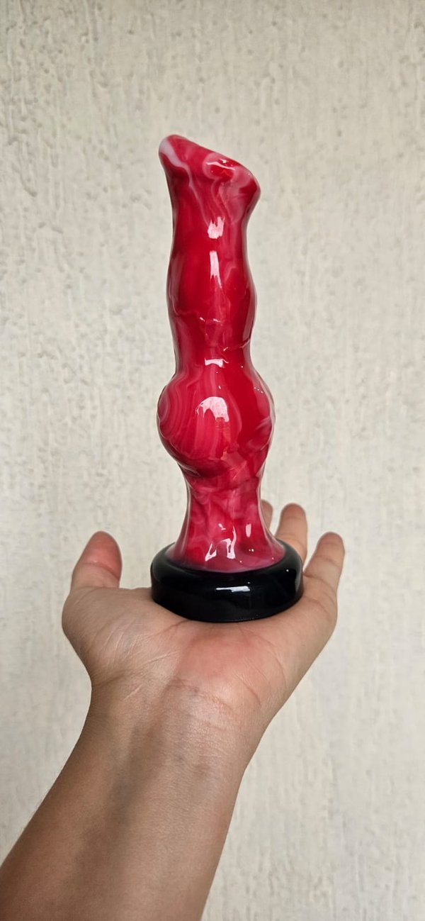 Dildo DOG con ventosa - 16 x 4,3 cm 