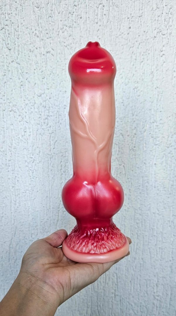 Dildo Dog con ventosa - 24,5 x 7 cm 