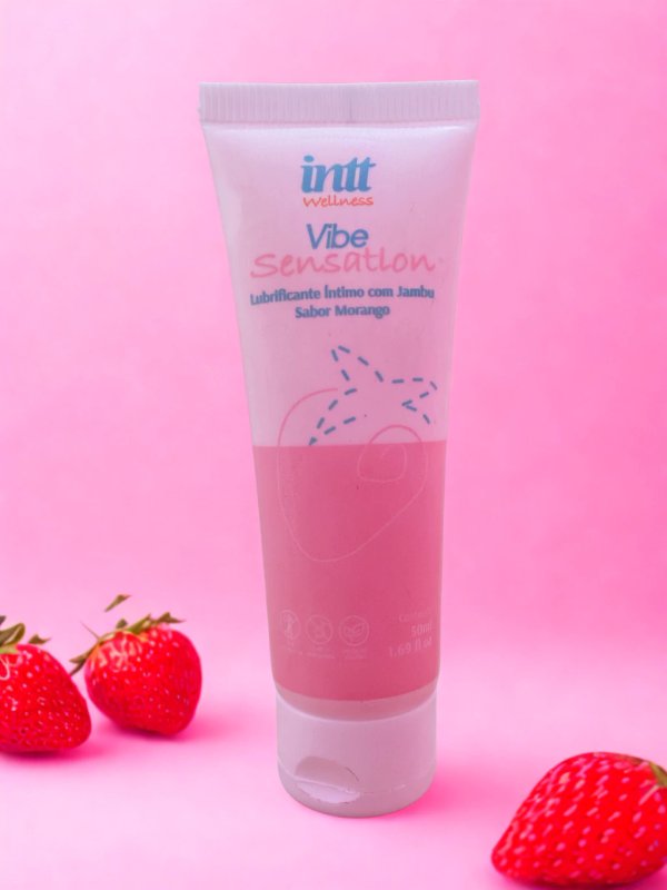 Vibe Sensation Intt – lubrificante sabor frutilla con efecto de vibracion leve