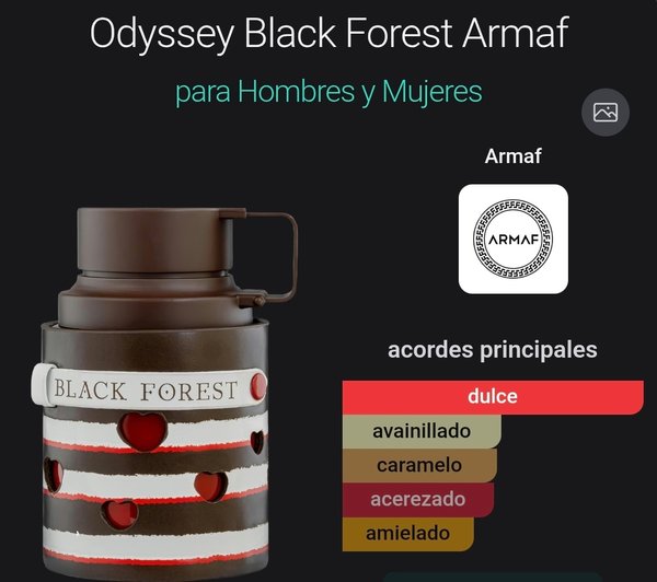 Odyssey Black Forest de Armaf