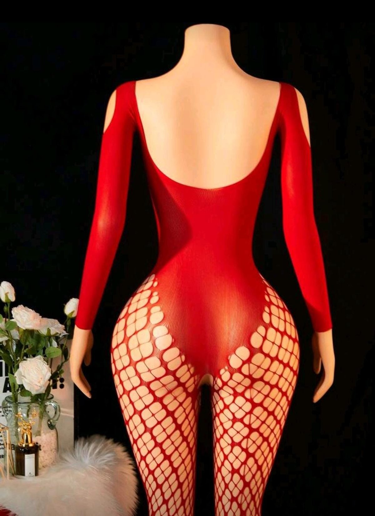 Bodystocking rojo -Cod: 3830 - 2