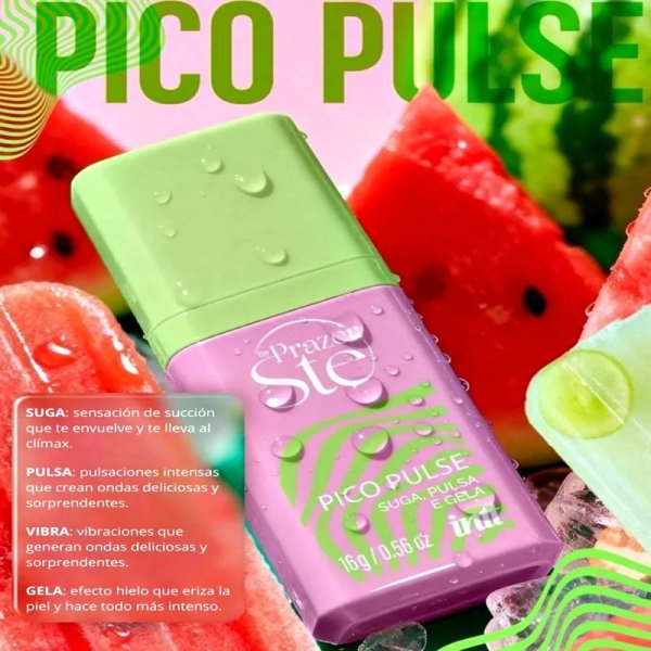 PICO PULSE GEL SUCCIONADOR VIBRADOR LIQUIDO SABOR SANDIA