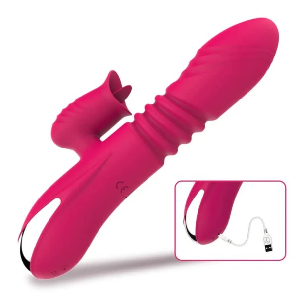 Vibrador - SubeBaja con lengüita estimuladora 