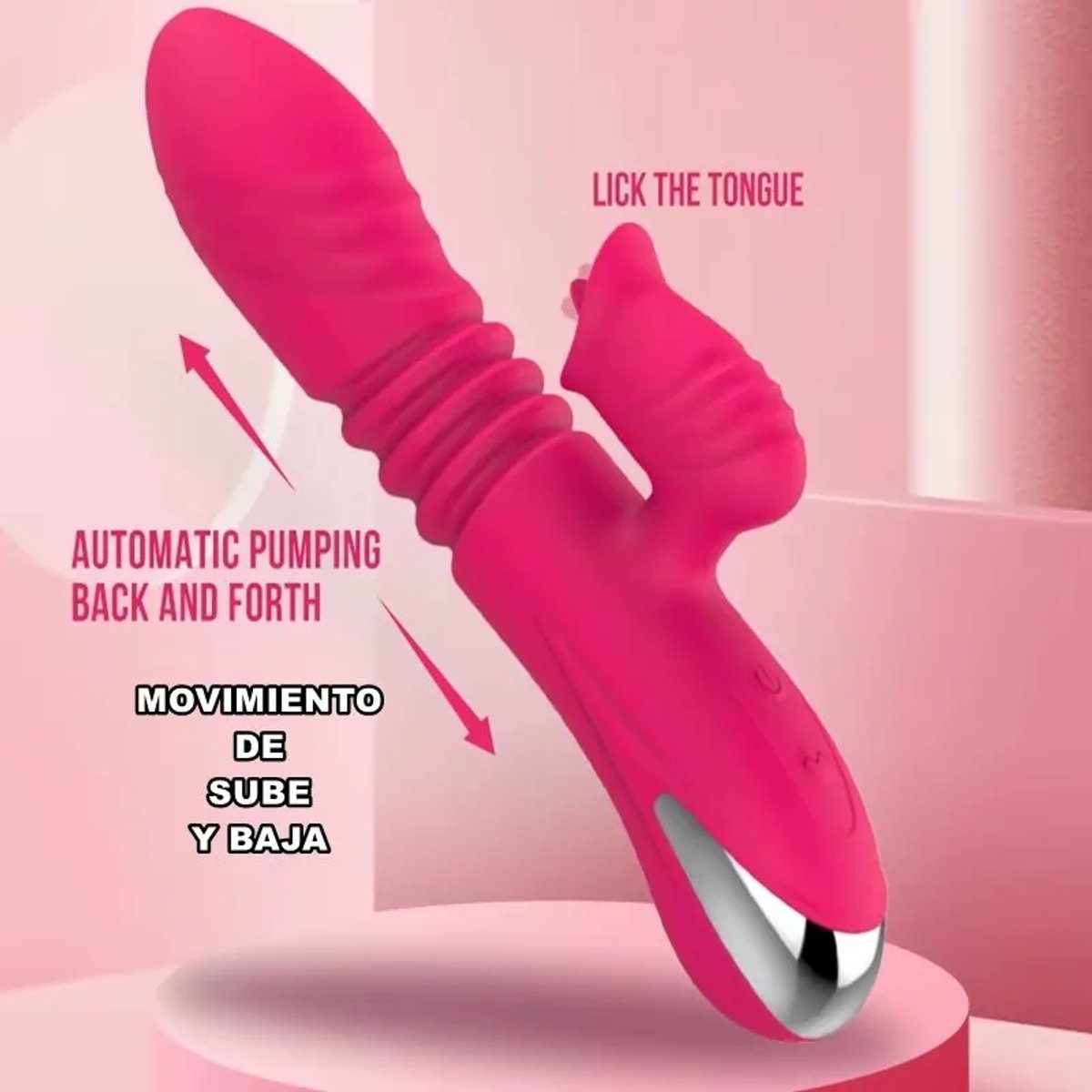 Vibrador - SubeBaja con lengüita estimuladora  - 3