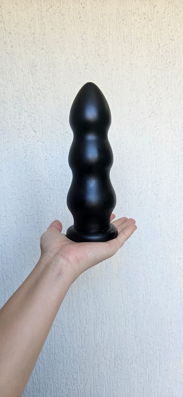 Dildo con ventosa escalonado - 18,5 x 5,5cm 