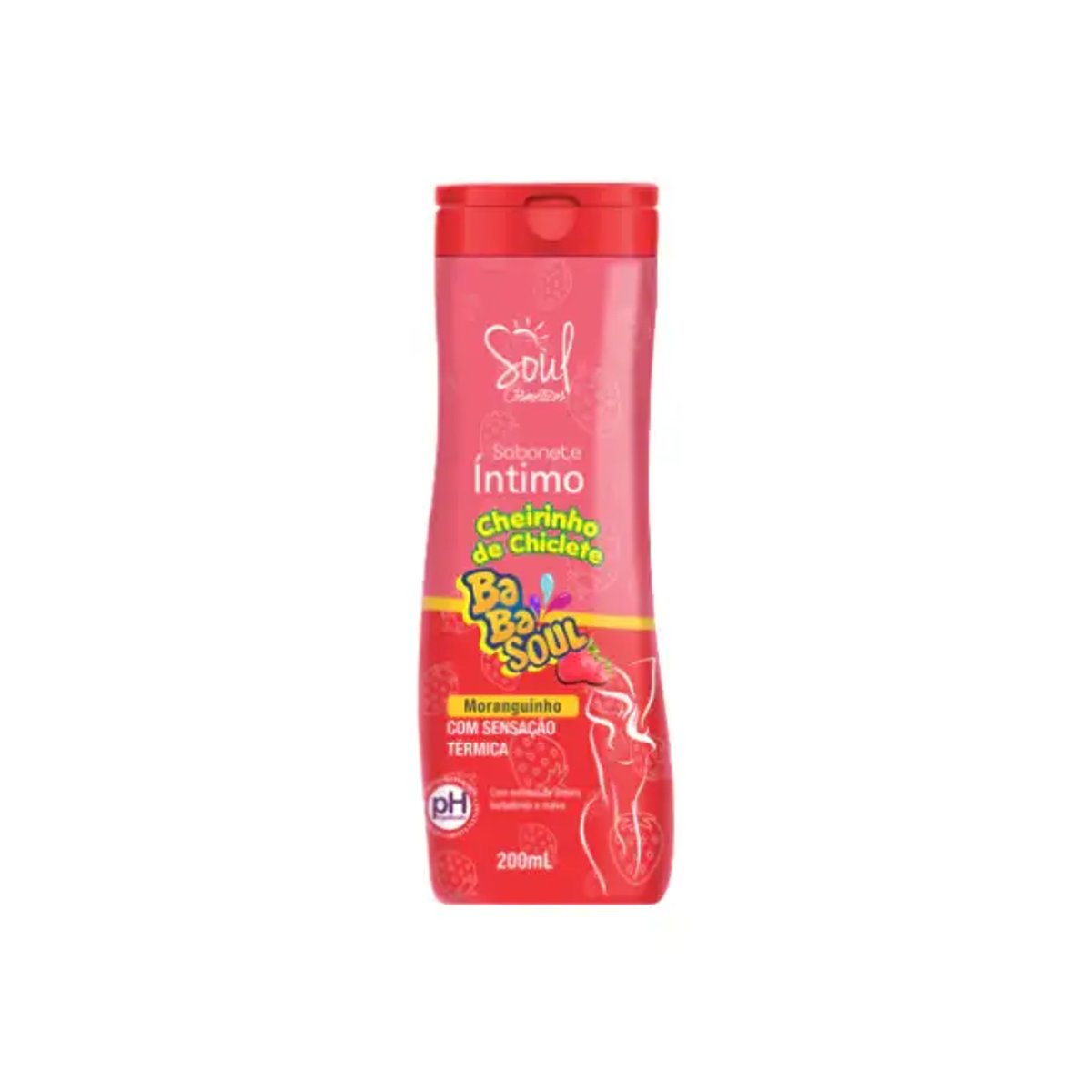 Jabón íntimo de fresa Babasoul 200 ml - Soul Cosmetics