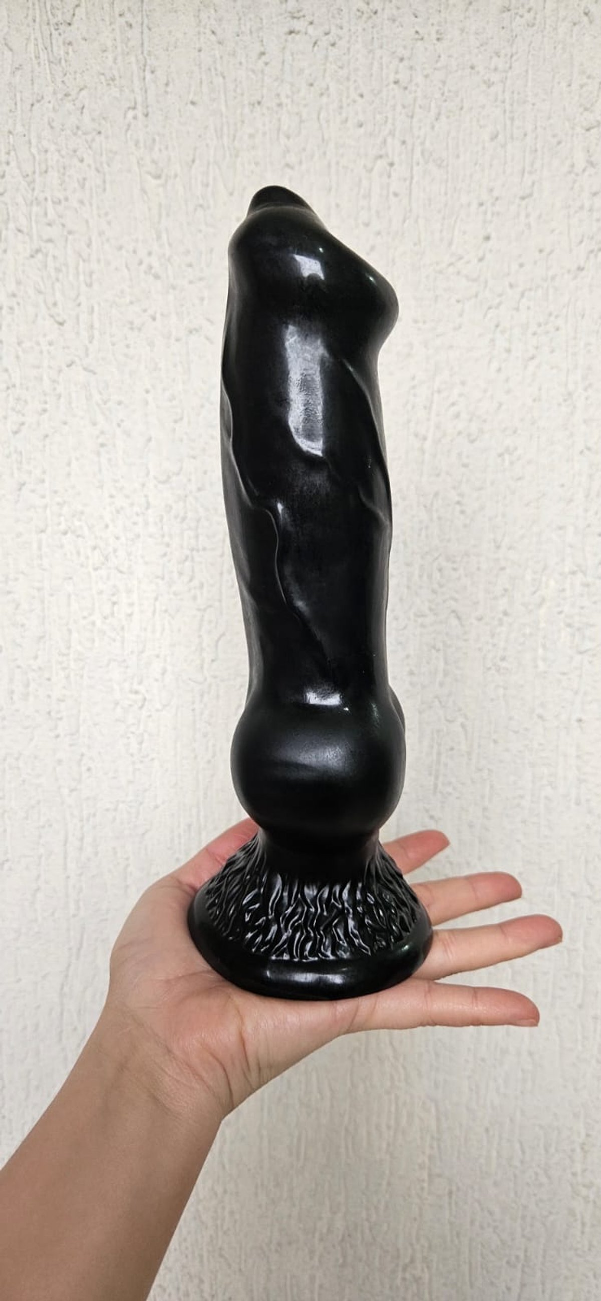 Dildo Dog Black con ventosa - 23,5 x 6,5cm  - 2