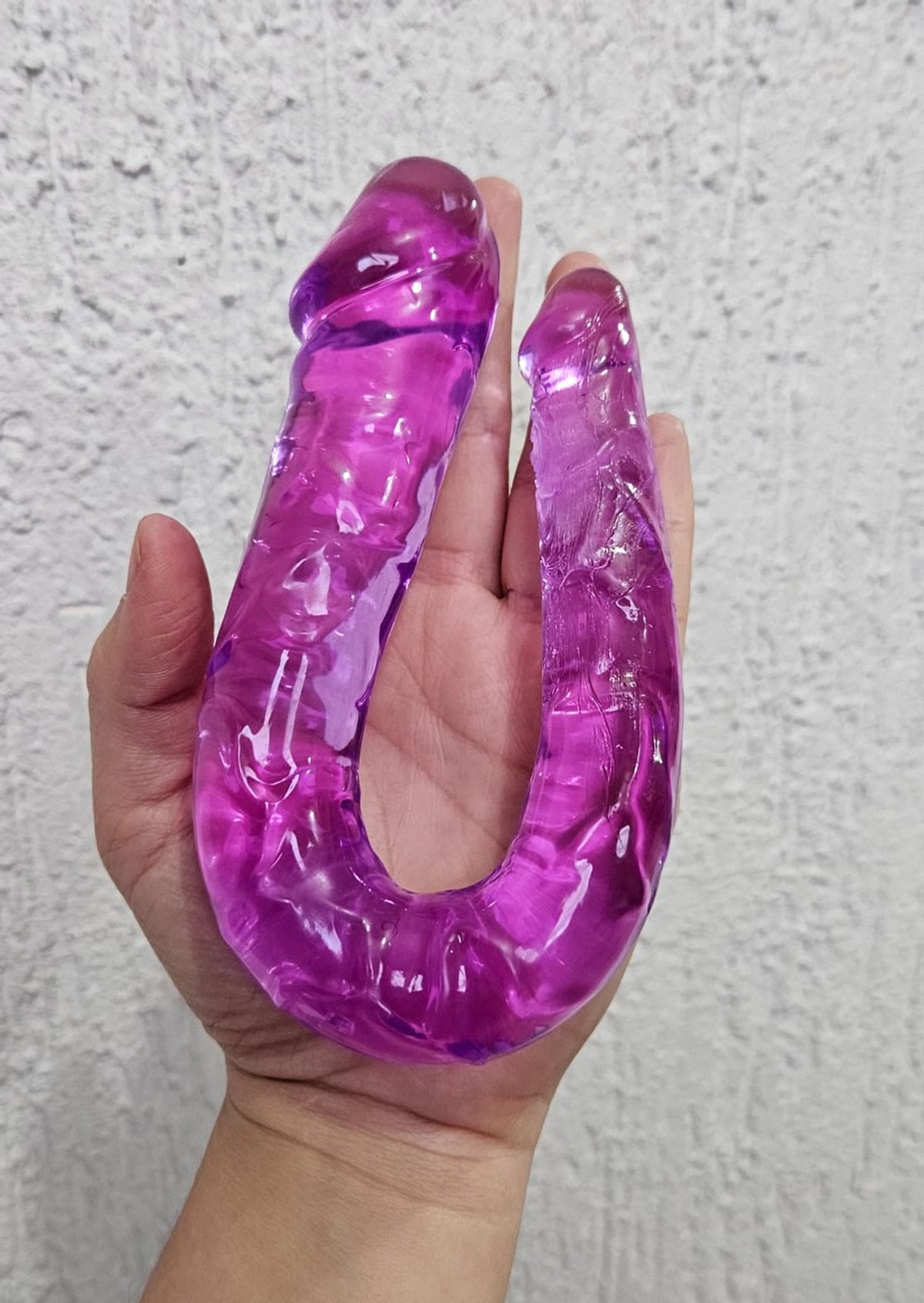 Dildo doble penetración -  29 x 3 cm - LILA  - 2