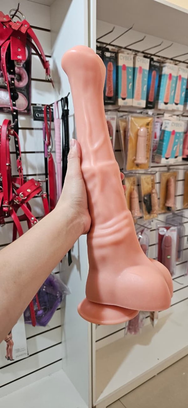 Dildo con ventosa - 40 x 8 cm 