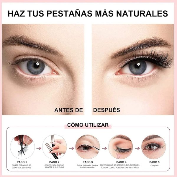 ✨kit de pestañas Magnéticas ✨