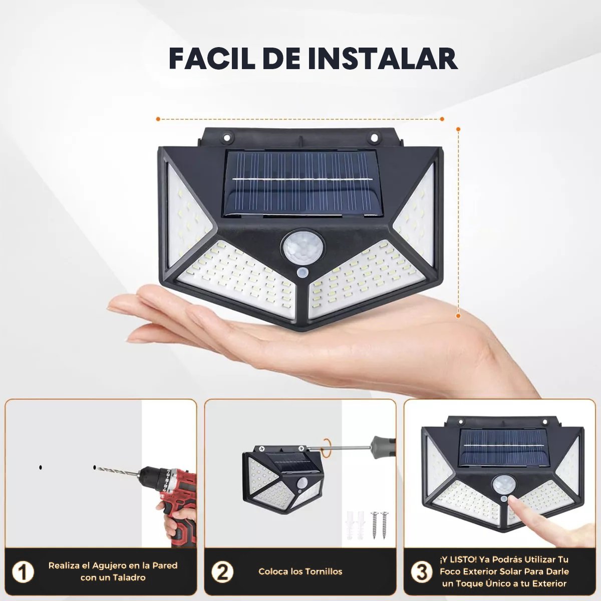 Luz led Solar  - 3