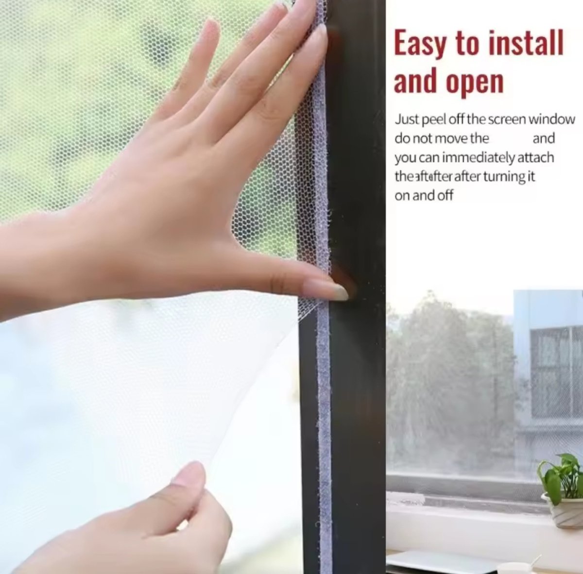 Mosquitero Adhesivo para Ventanas - 6