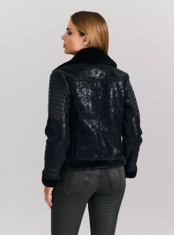 Campera Aviadora Mujer JJO Con Pelo interior Tall XL