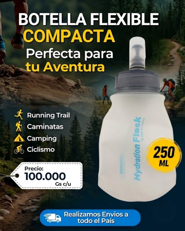 BOTELLAS FLEXIBLES PARA AGUA 250ML