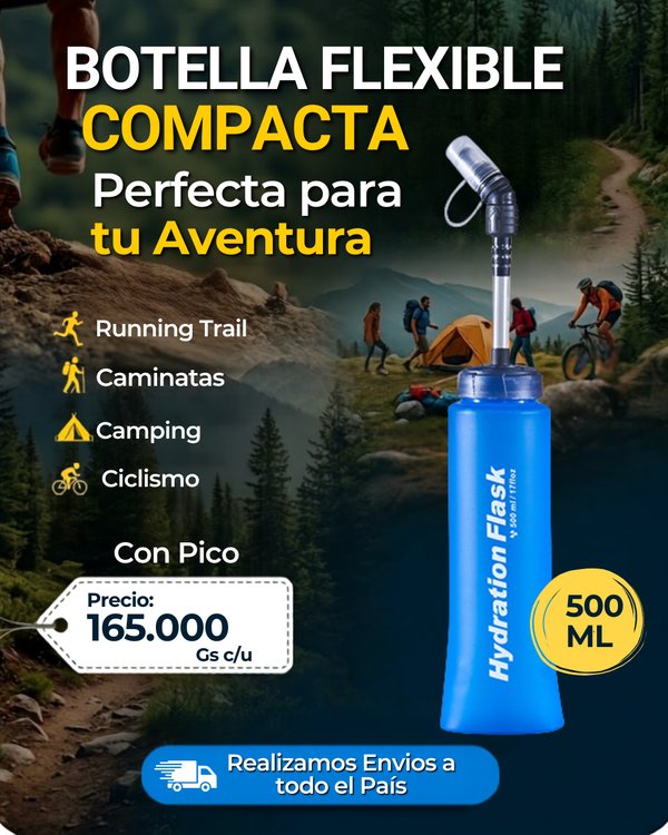 BOTELLAS FLEXIBLES PARA AGUA