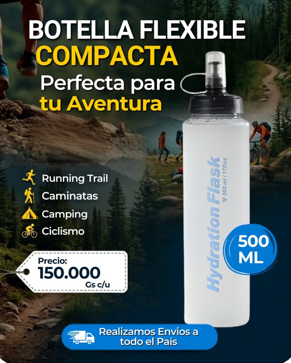 BOTELLAS FLEXIBLES PARA AGUA 500ML