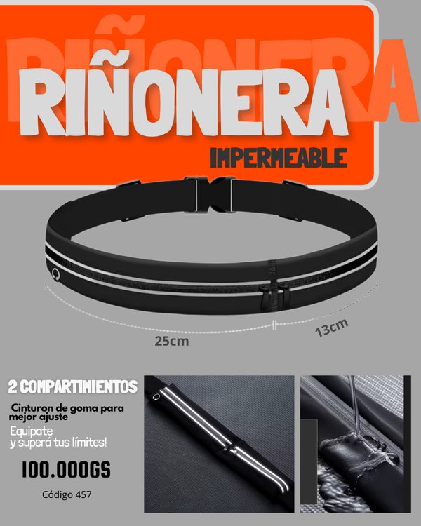 RIÑONERA IMPERMEABLE 2 BOLSILLOS