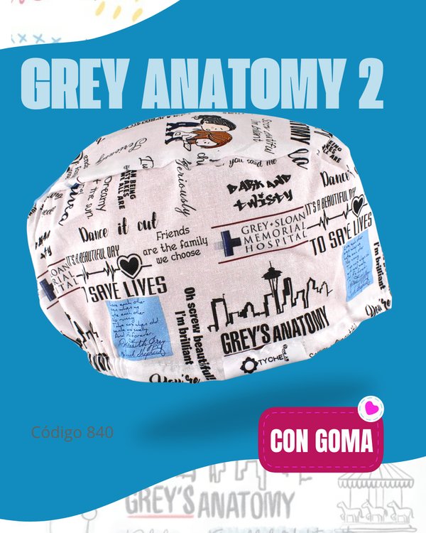GORRITA GREY ANATOMY 2 CON GOMA