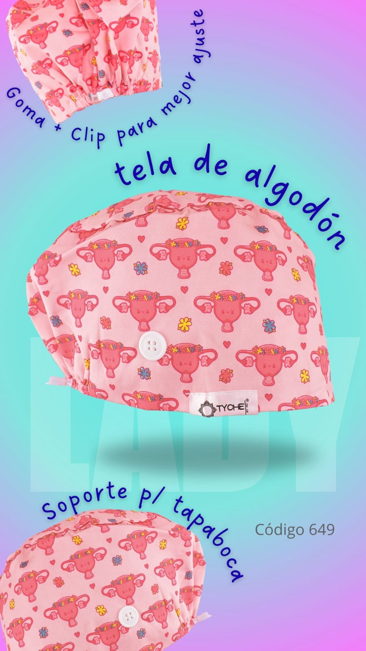 GORRITA UTERITO CON GOMA + CLIP AJUSTABLE - 2