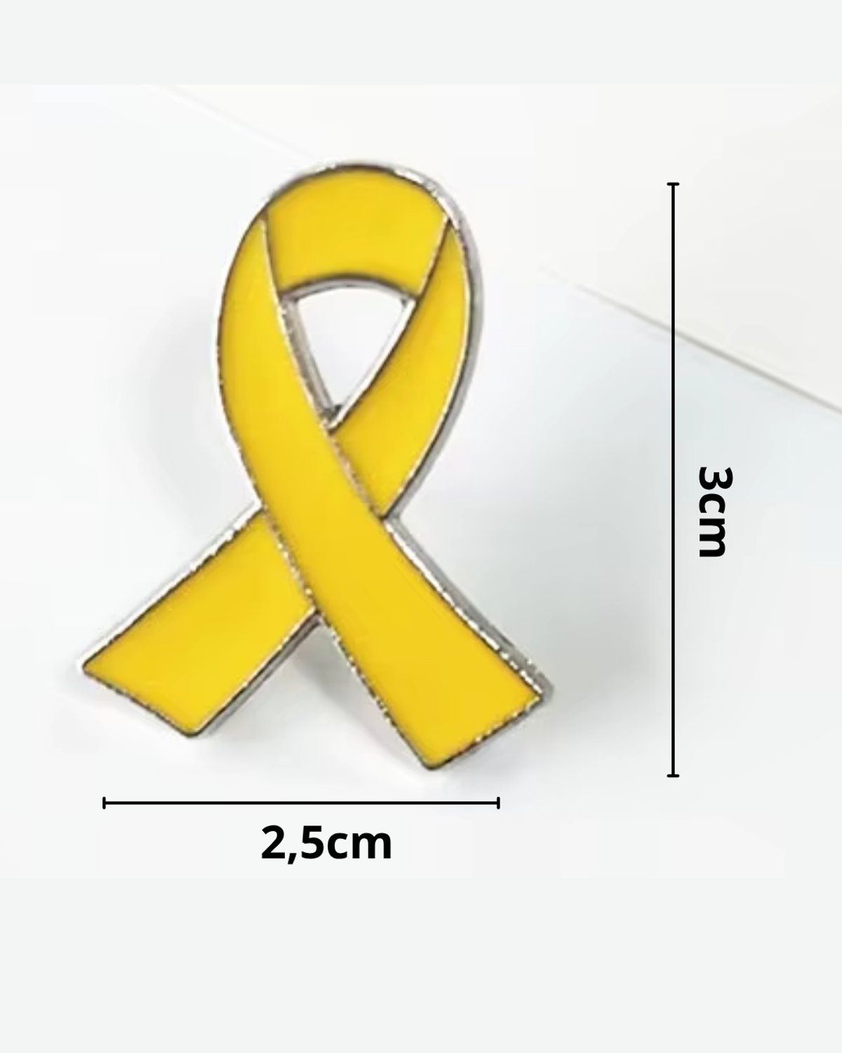 BROCHE METALICO AMARILLO - 2