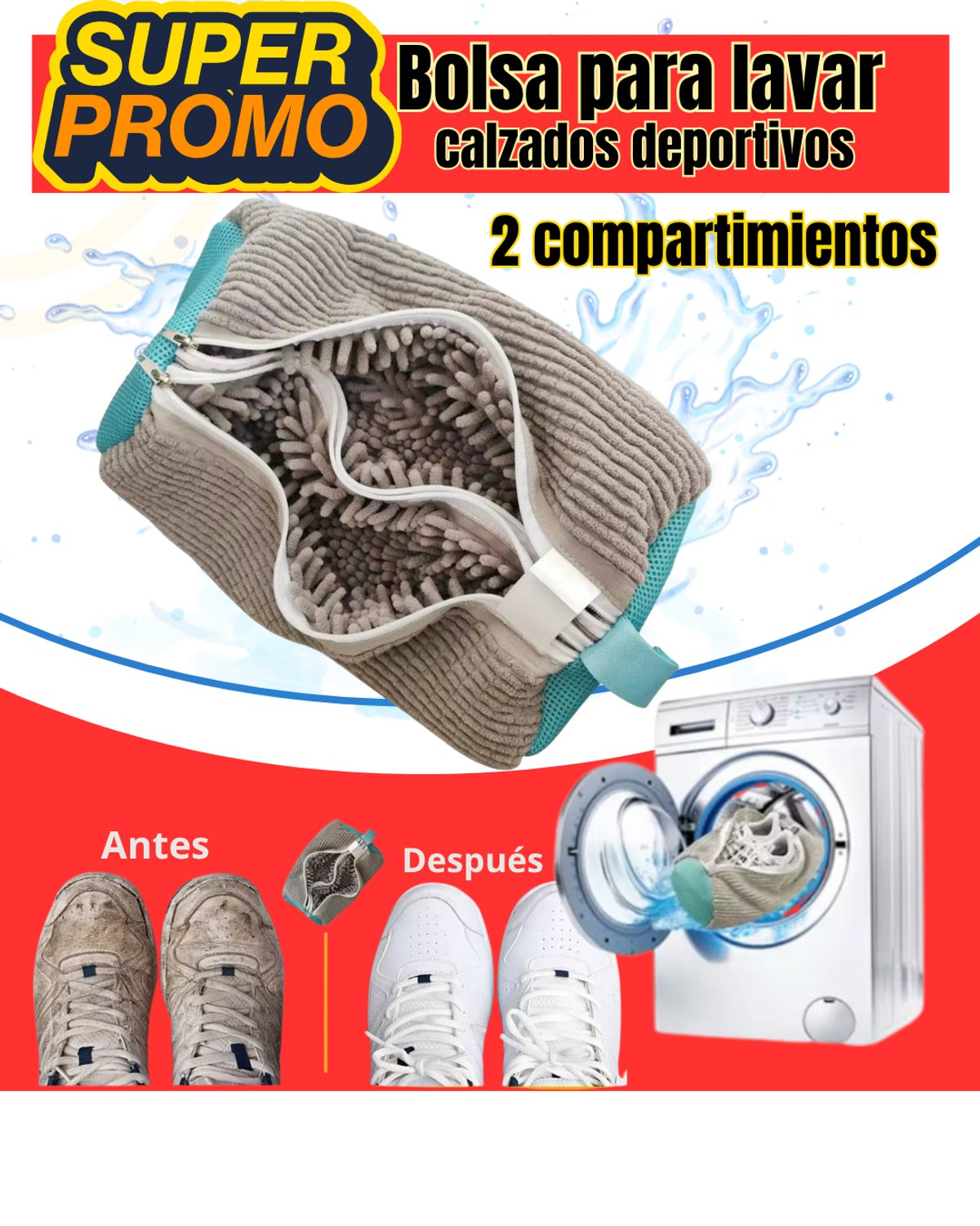 BOLSA PARA LAVAR CALZADO DEPORTIVO  - 2