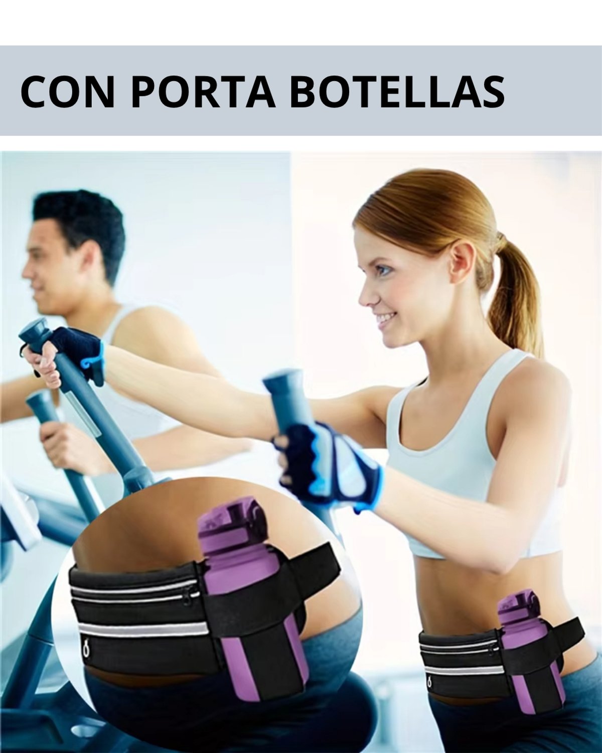 RIÑONERA DEPORTIVA CON PORTA BOTELLA  - 4