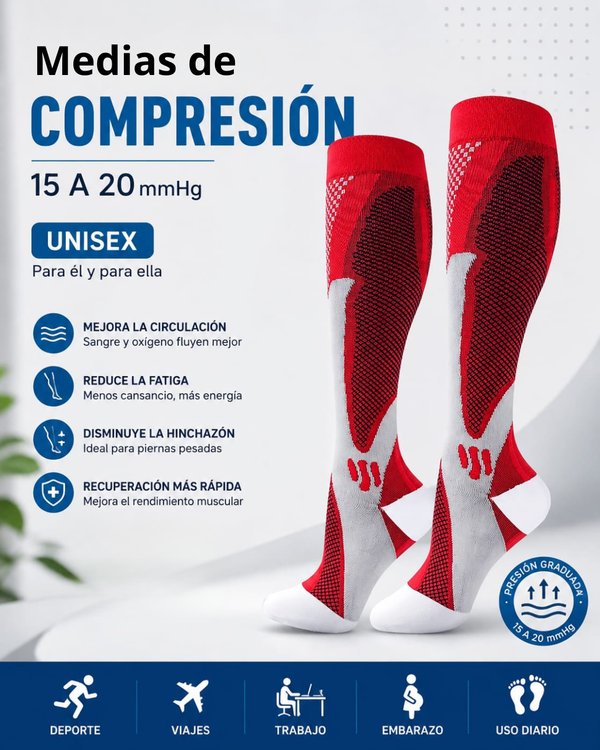MEDIAS COMPRESIVAS 15–20 mmHg