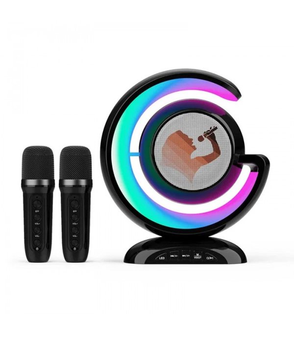 Speaker Karaoke con Microfono Wireless Light Show