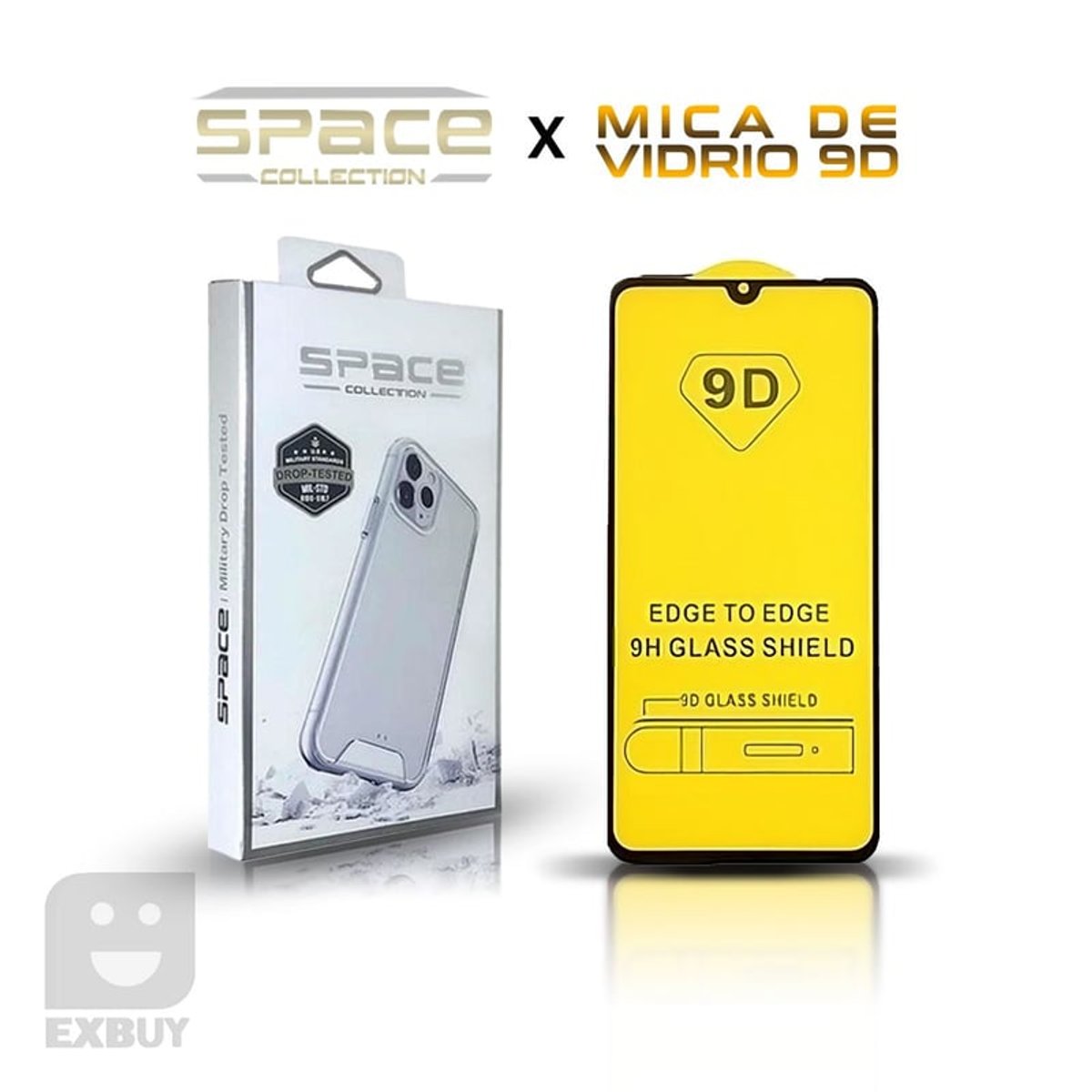 Case Space para Samsung Galaxy A54 y vidrio protector de pantalla templado 9D 21D