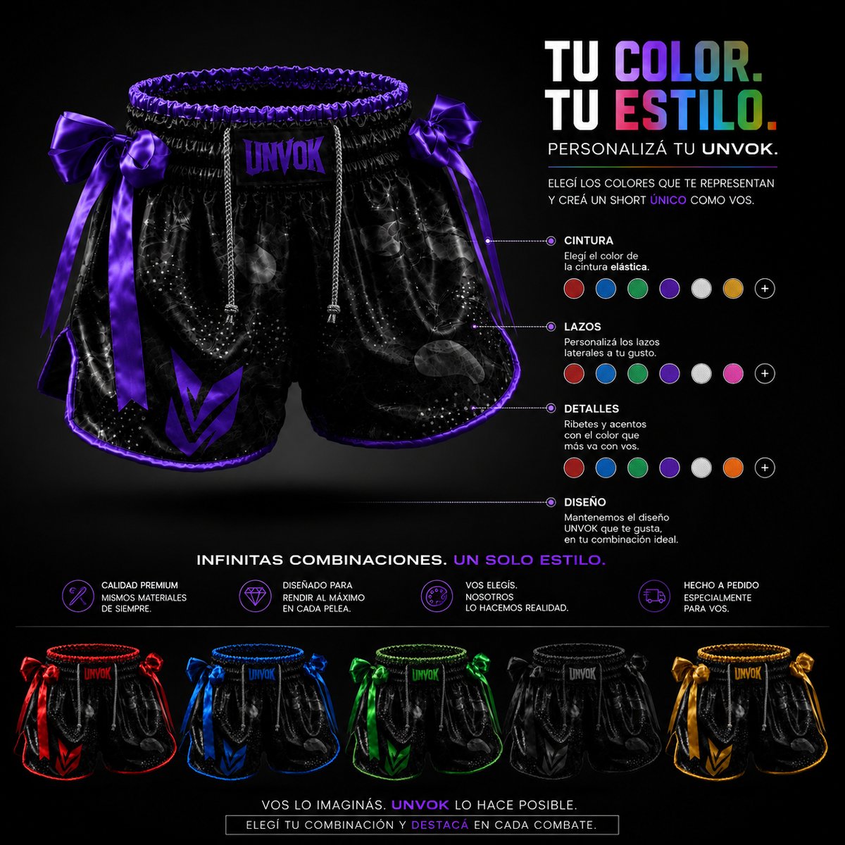 Unvok Ties Muay thai shorts - 8