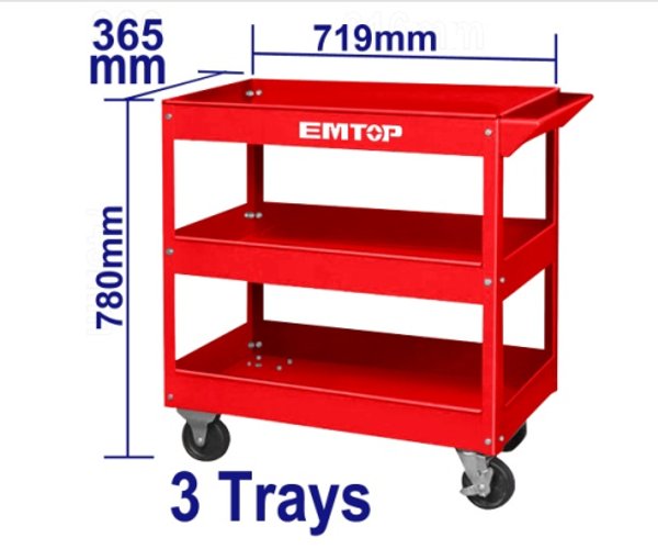 CARRO HERRAMIENTA 3 BANDEJAS 72X37X78CM