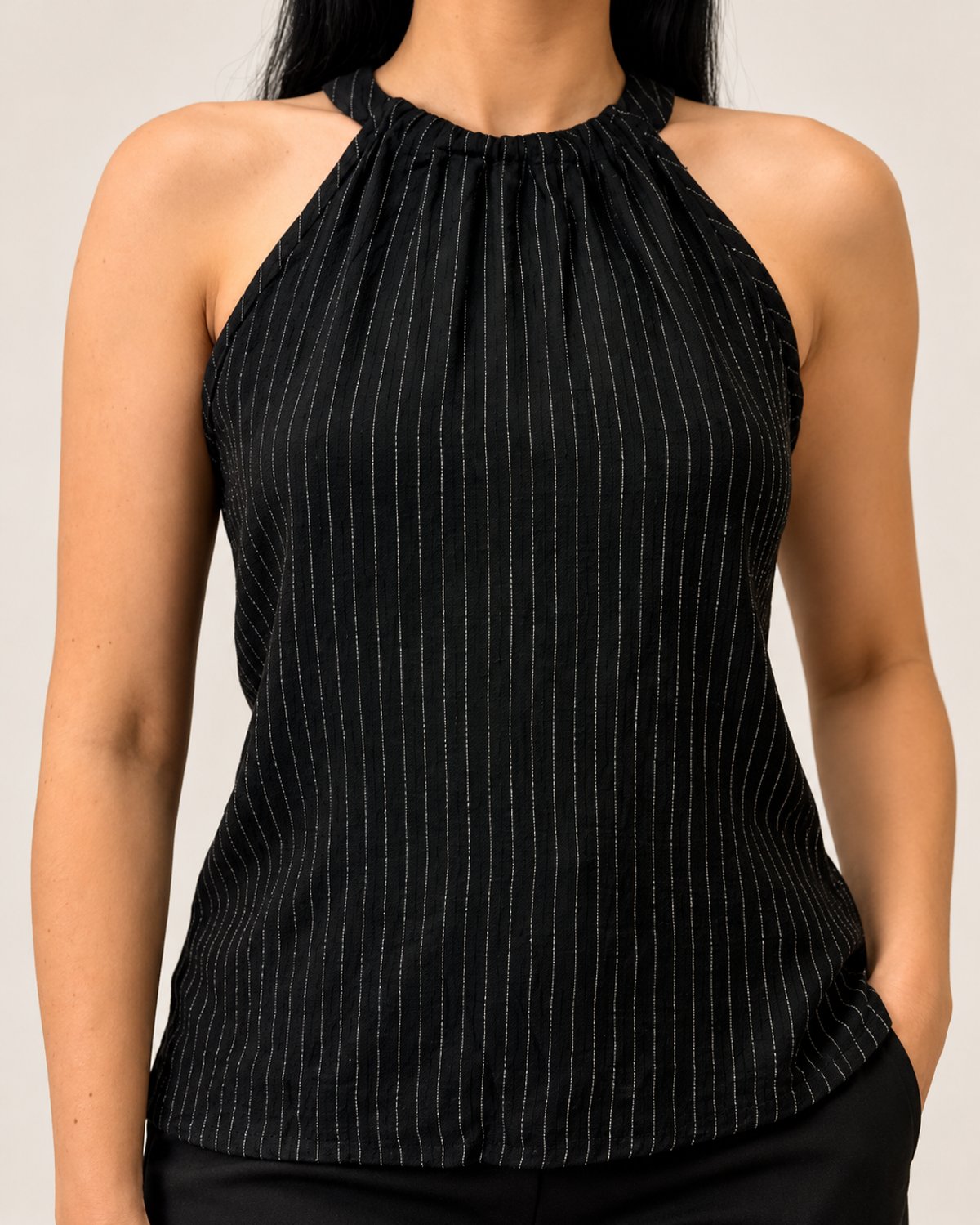 BLUSA RAYAS LINO