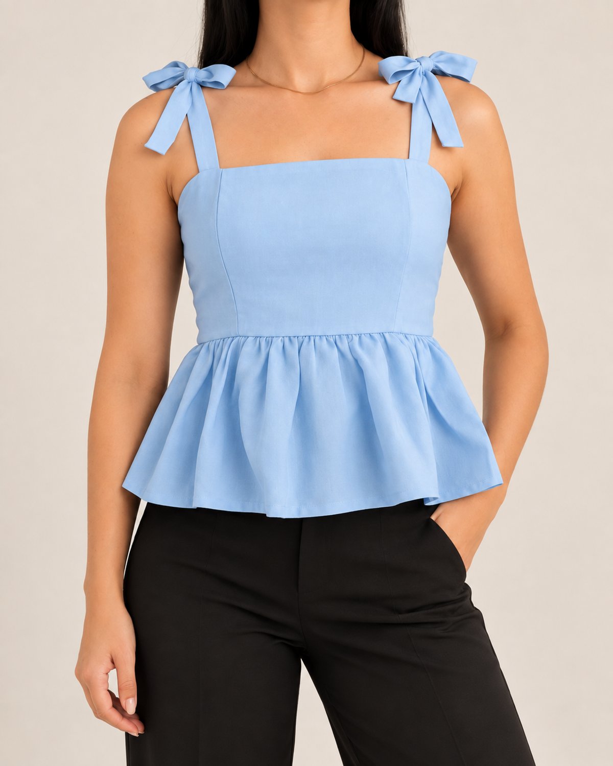 BLUSA CON TIRAS  - 4